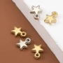 单孔星星塑料五角星吊坠