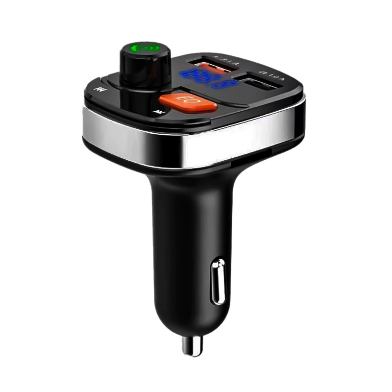 Кросс-борт зарядное устройство для автомобиля F07 с частотой Bluetooth MP3-плеера, частотная настройка, двойной порт USB