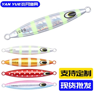 工厂批发慢摇铁板路亚饵镭射鱼鳞纹速沉假饵海钓船钓岸投翘嘴鲅鱼