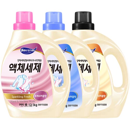 Korean Haan Zai Laundry Detergent 3L Large Capacity Low Suds Easy Rinsing Clean Clothes Household Laundry Detergent General Trade