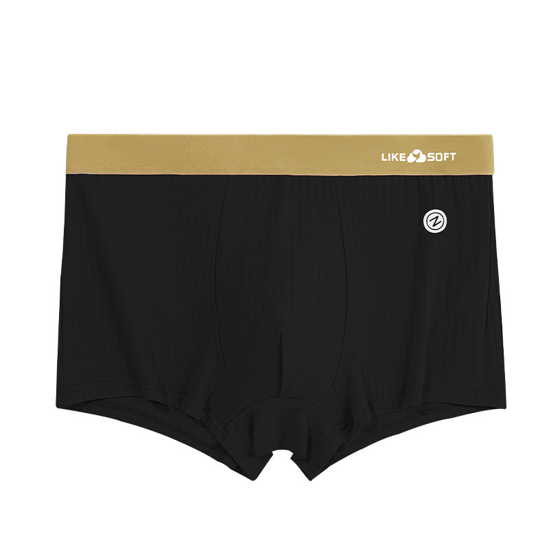 Pantalones interiores de hombre de algodón de contraste de color rayas antibacterianas pro-piel de la piel de los deportes transpirables pantalones adolescentes al por mayor