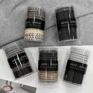 High Stretch Durable Sports Hair Ring Women's Hair Tie Rubber Tendon Thickened and Continuous Headline High Ponytail Hair Rope Headwear