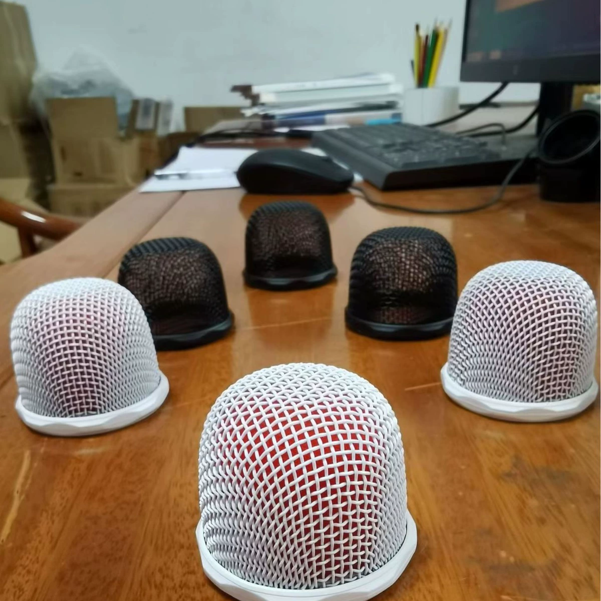 KY9 динамик аппаратное обеспечение пластиковая сетка голова караоке машина Аудио Микрофон интегрированная сетка голова сетчатая крышка движущееся кольцо