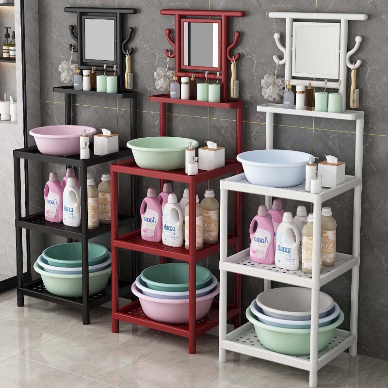 Extra Large Thick and Thick Washbasin Shelf Rural Bathroom Bathroom Household Washbasin Rack Anti-rust Durable with Mirror