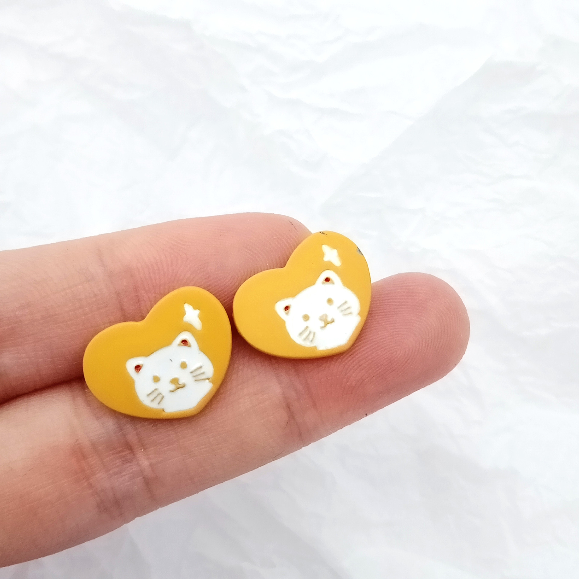 Cute Bear Alloy Stoving Varnish Ear Studs display picture 4