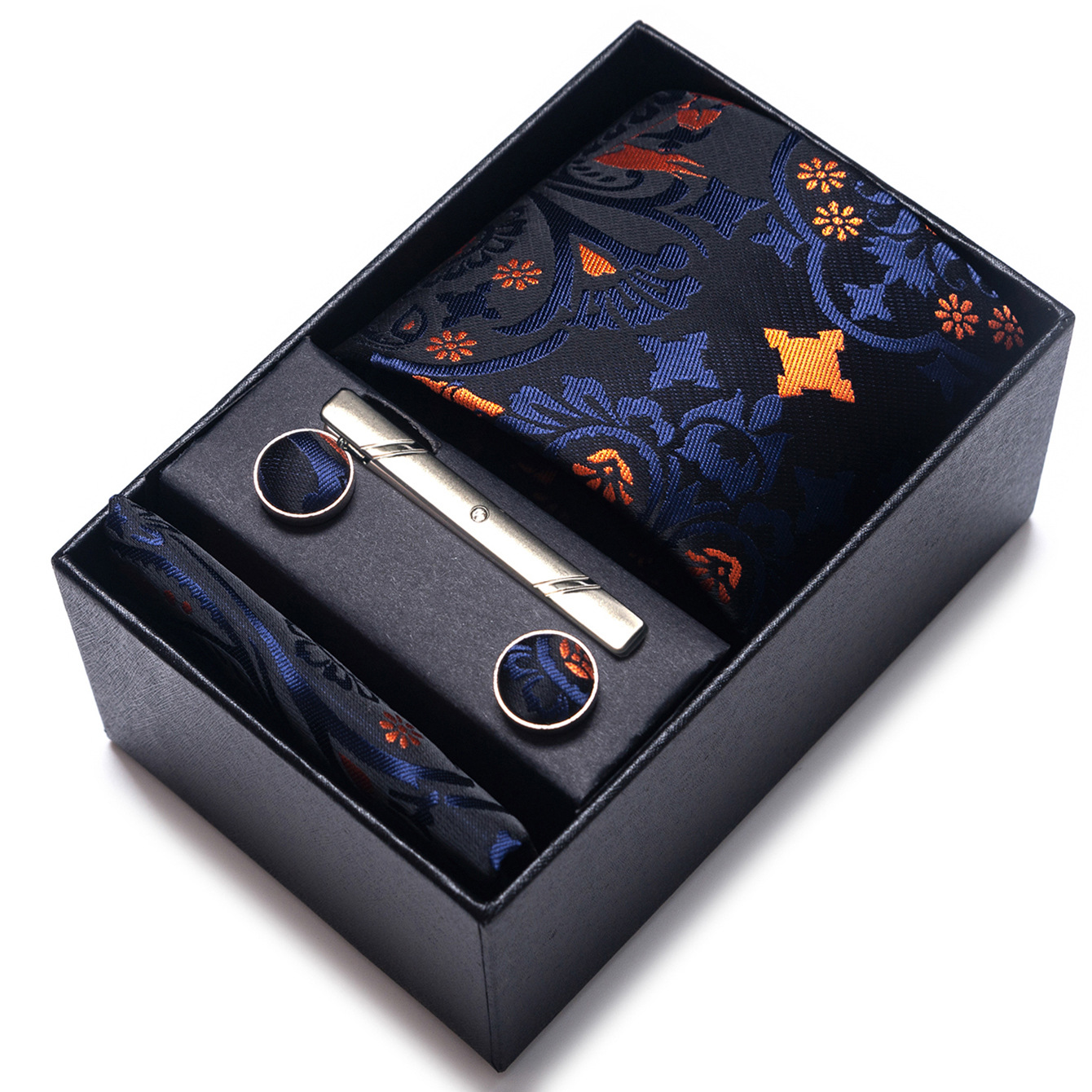 Set de Caja de Regalo con Corbata de Negocios para Hombre de Rayón Jacquard para Boda