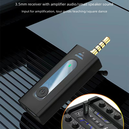 Wireless Lavalier Microphone K35 Compatible with Speaker Honeybee 3.5mm Hole Smart Noise Reduction Plug-and-Play Headphones for Monitoring