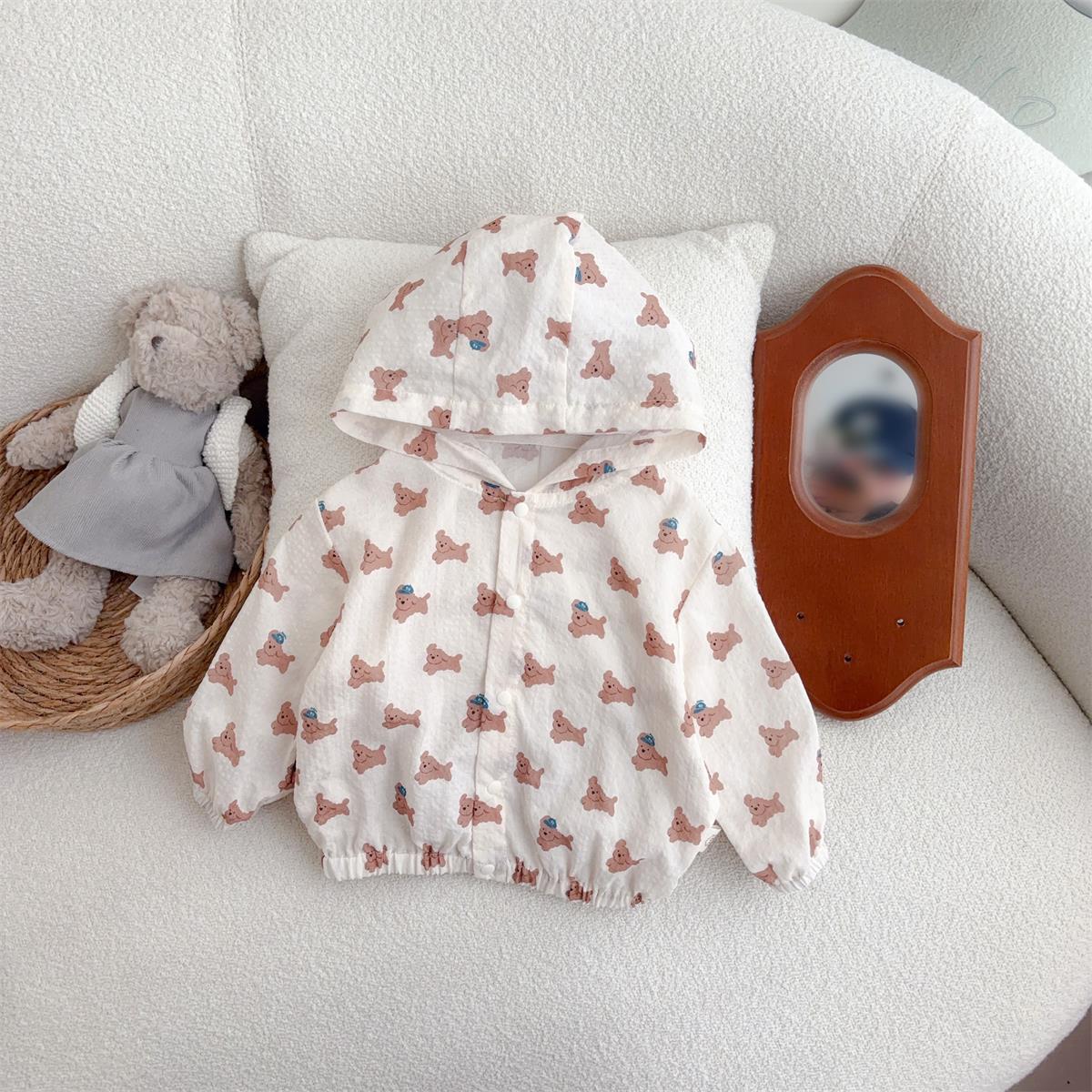 Traje para niños de 1 a 3 años, bolso de tirantes para bebés, ropa de pedos, ropa de protección solar, ropa de salida coreana de dos piezas para bebés