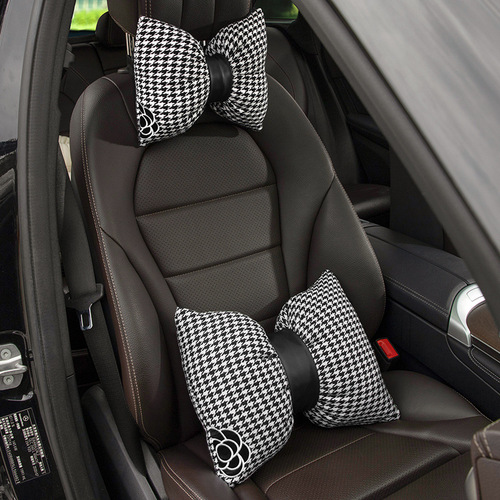 Creative Car Headrest Waist Support Neck Pillow, Car Seat Back Cushion, Women's In-Car Decorative Accessory Variety Pack