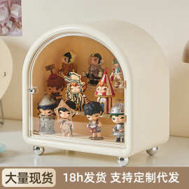 盲盒收纳盒家用透明大容量展示柜客厅壁挂塑料手办收纳防尘展示架