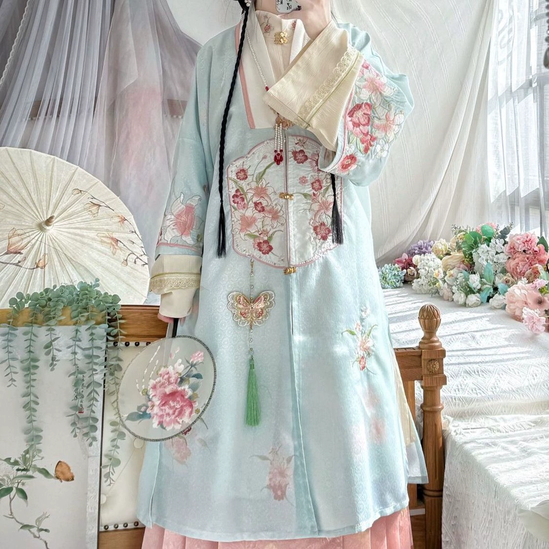 Подруга Ming Ming Hanfu Xiaolianxian новый воротник рубашка с воротником