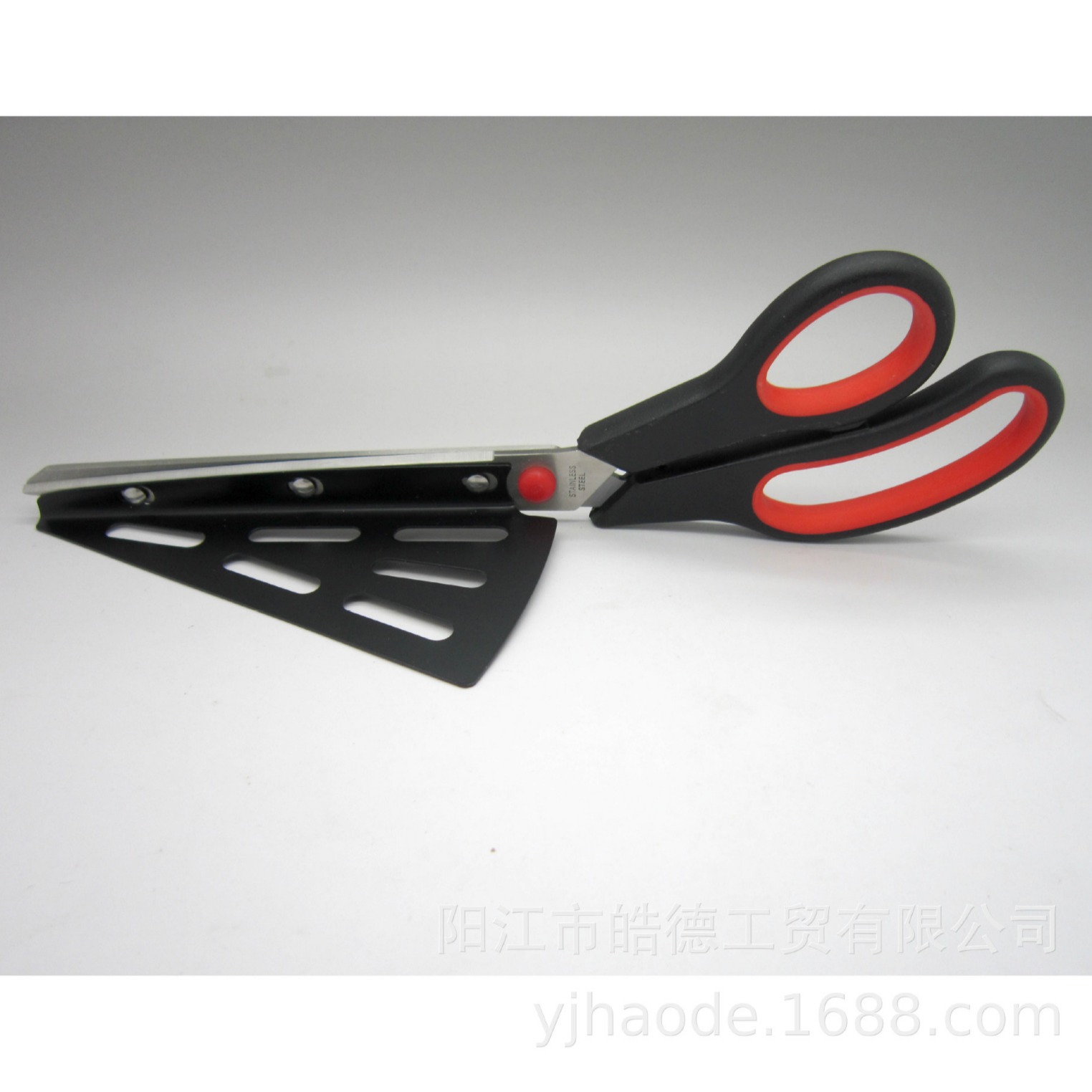 不锈钢可拆装披萨剪刀 创意烘焙工具剪家用厨房剪 铲剪二合一烘焙