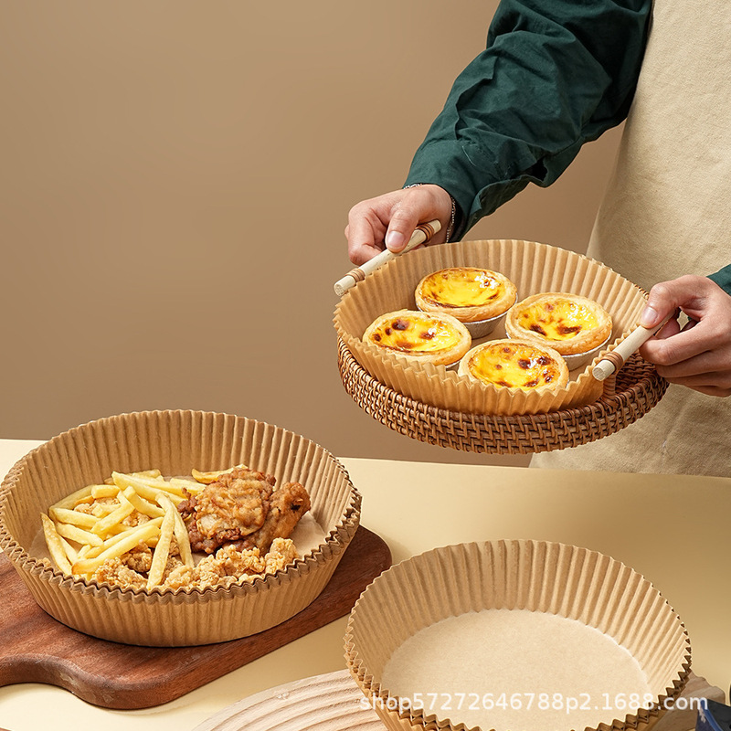 厚い空気フライヤー紙専用紙食品級円形フライヤーシリコン油紙角型焙煎紙油吸収紙パッド紙|undefined