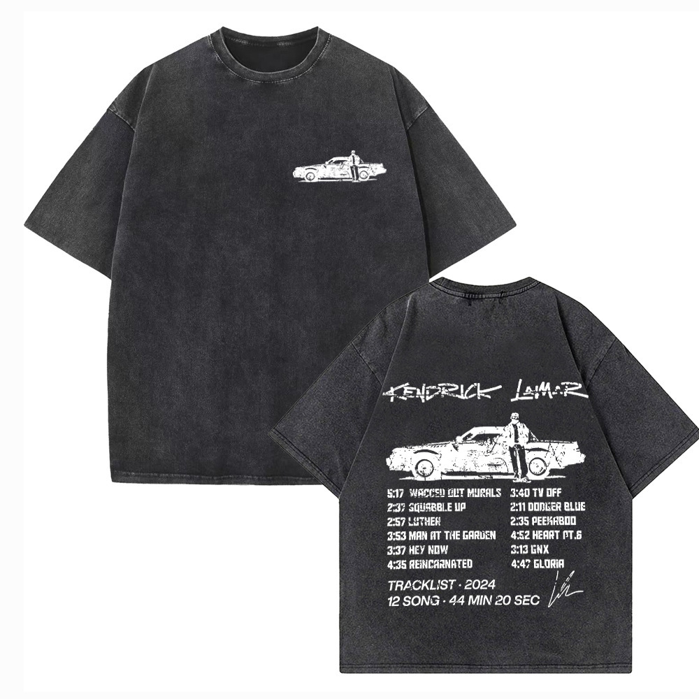 Retro washed old cotton short-sleeved T-shirt men's summer A