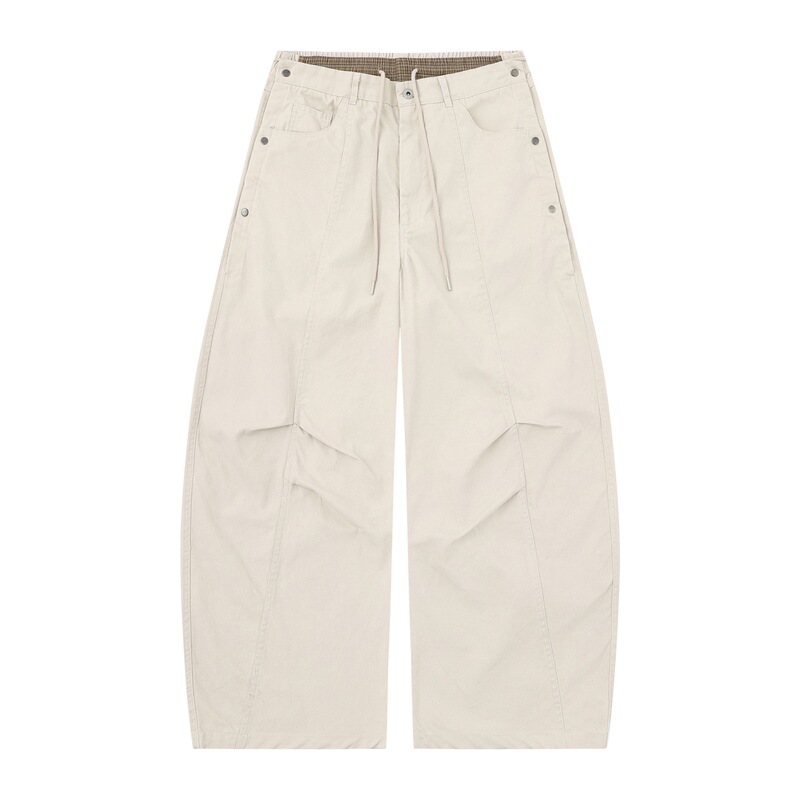 Yidao Vintage 2026 Spring New Collection Fake Two-Piece Casual Pants Men's Trendy Loose Straight-Leg Canvas Work Pants Yidao Vintage 2026 Spring New Collection Fake Two-Piece Casual Pants Men's Trendy Loose Straight-Leg Canvas Work Pants