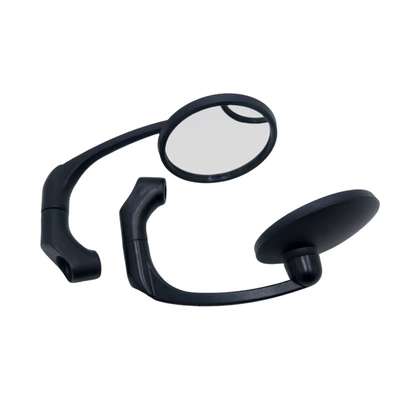 Horn-Shaped Round Reflector Mirror | Motorcycle rearview mirror