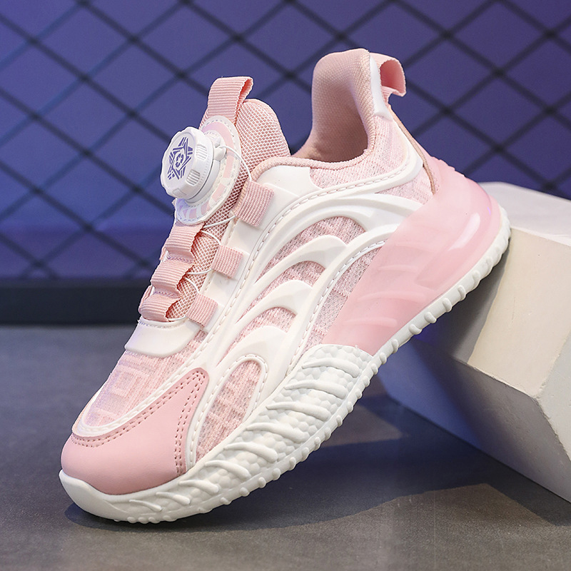 Zapatillas casuales de superficie casual para niñas zapatos ligeros para niños zapatillas de verano transpirables zapatos de malla de moda para niños hombres y mujeres Botón de deportes 20