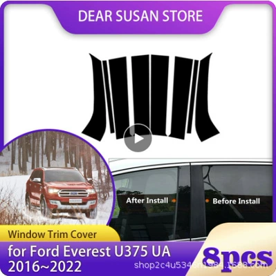 Suitable for Ford Everest Şüşə kənarı xromları/moldingləri