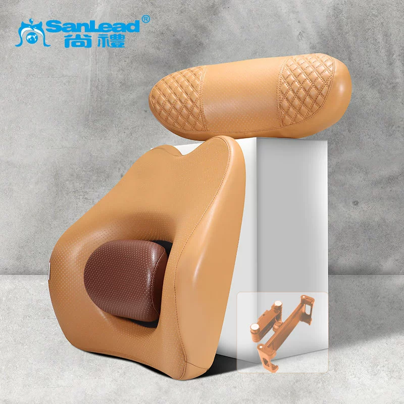 Lumbar seat back car interior office home pillow memory foam waist neck headrest car cushion