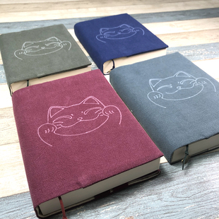 J8 Book Cover Book Jacket Hand-Painted Notebook Cloth Book Cloth Handmade Cloth Cover Bag Adjustable First Line G3