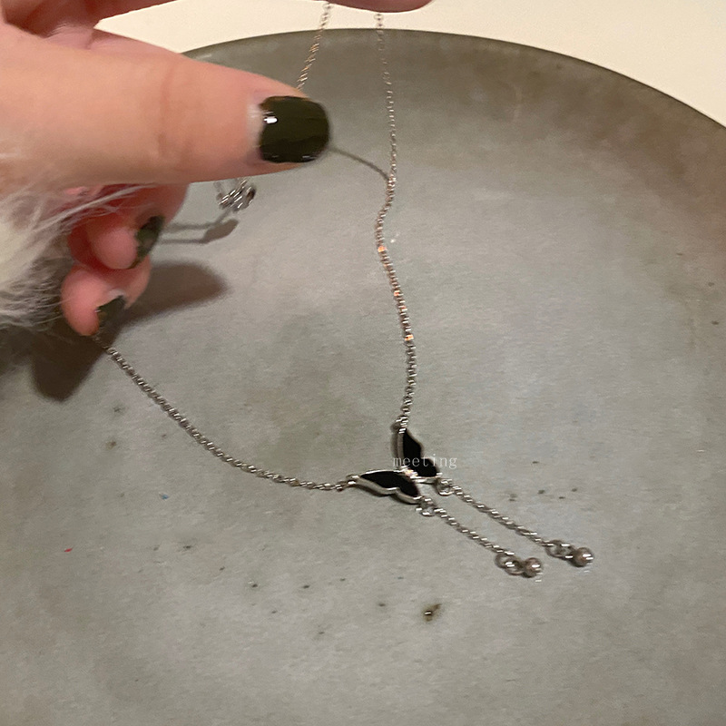 Daily Occasion Metal Material Lady Sweet Butterfly Metal Wholesale Necklace