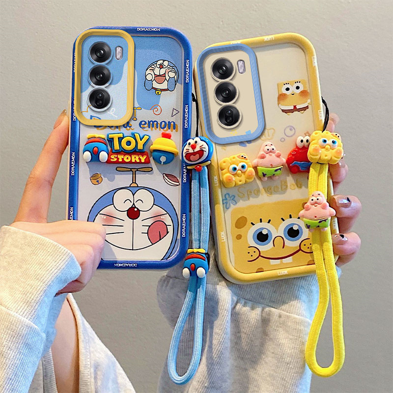DIY Cartoon Stereo Doll for Samsung A24 Mobile Phone Case 5G Drop-Resistant All-Covering Soft Case A52 Cute A02 Student