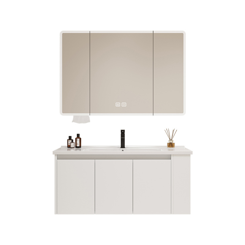 Mueble lateral, mueble de baño, lavabo integrado de cerámica, mueble de baño, lavabo, lavabo, lavabo, lavabo, lavabo, combinación de aluminio de nido de abeja