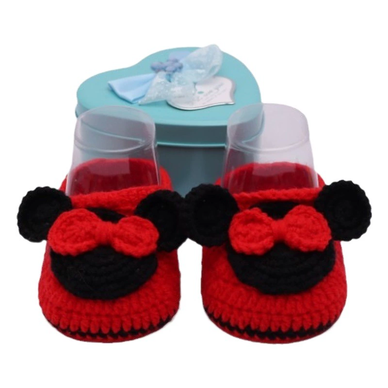 Детские туфли ручной работы с вязаным крючком