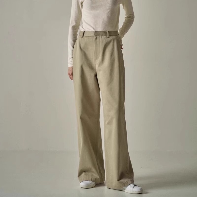 FACA * E PATTE * N casual pants Women's Spring and Autumn new fashionable loose wide-leg high waist slimming straight pants support pants