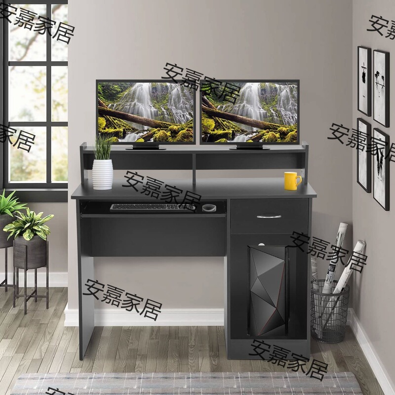 Desk computer desk with drawer keyboard tray home study desk with storage shelf desk and workstation