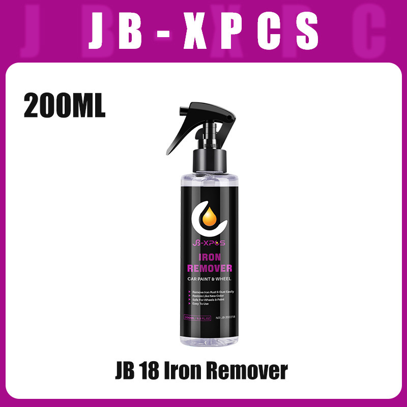 Jb-Xpcs-18 Car Iron Powder Remover Car Paint Wheel Hub Iron Powder Cleaner Spray Scratches Stains and Decontamination