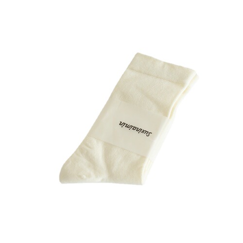 Spring and summer new candy color pile socks Morandi color Korean version solid color trendy wide mouth women's mid-tube confinement socks