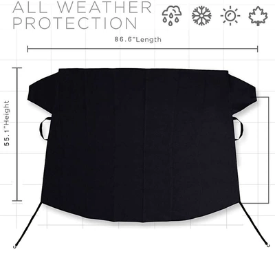 and Frost Cover, Car snow shield - large-220140cm-oxford-cloth-shade-without-magnet