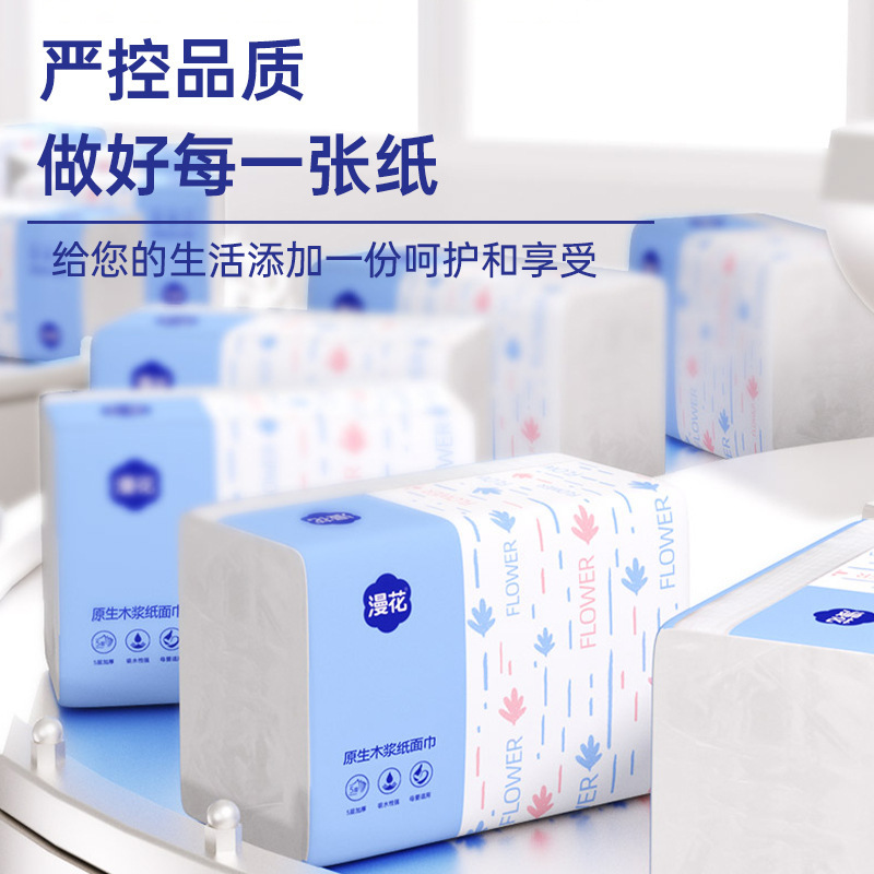 マン・フア 400枚入り 大容量パック ティッシュペーパー 丸ごと1箱 家庭用トイレットペーパー ナプキン 家庭用衛生紙