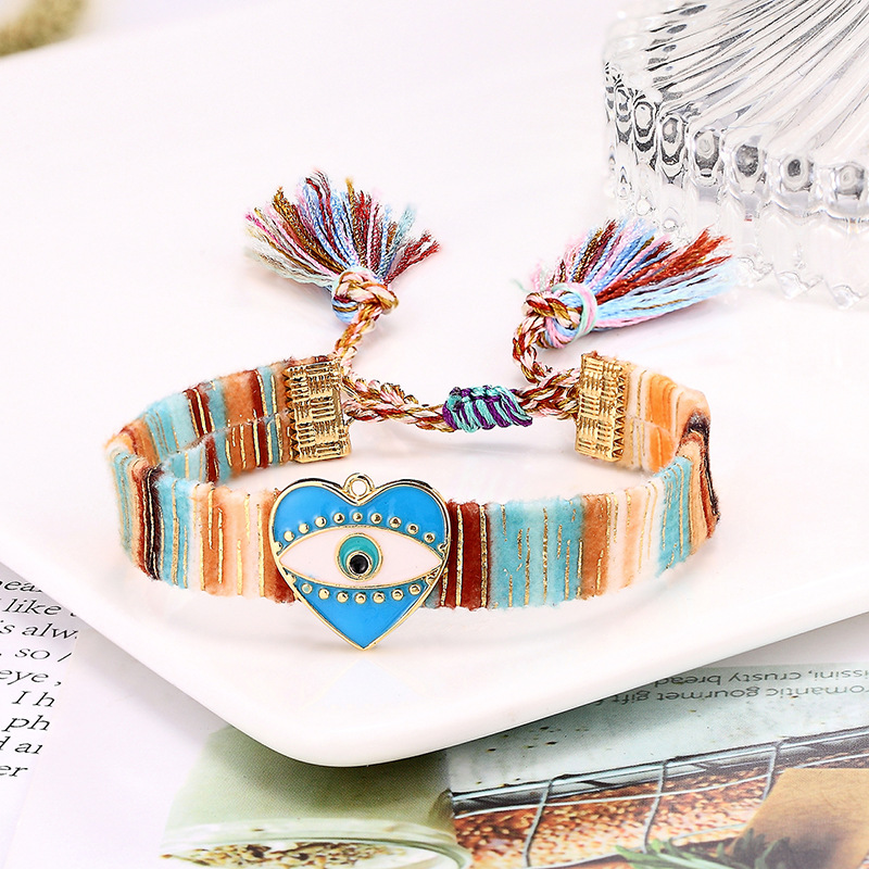 Unisex Gender Simple Style Geometric Alloy Polyester Plating Gold Plated Unisex Bracelets