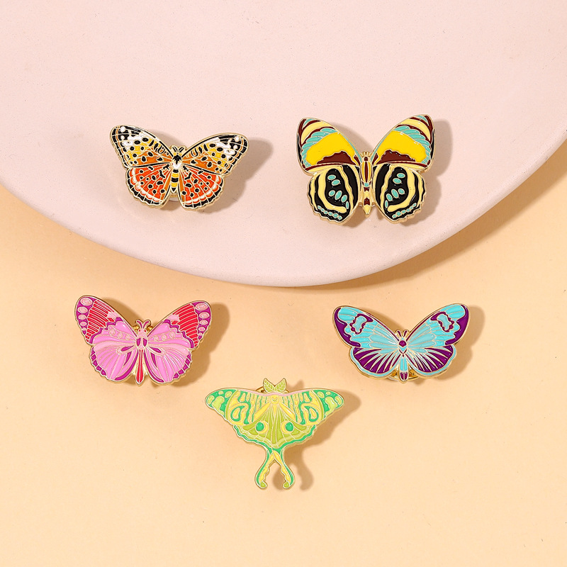 Plating Design Modern Style Style Modern Style Pin Butterfly Alloy Plating Unisex Brooches