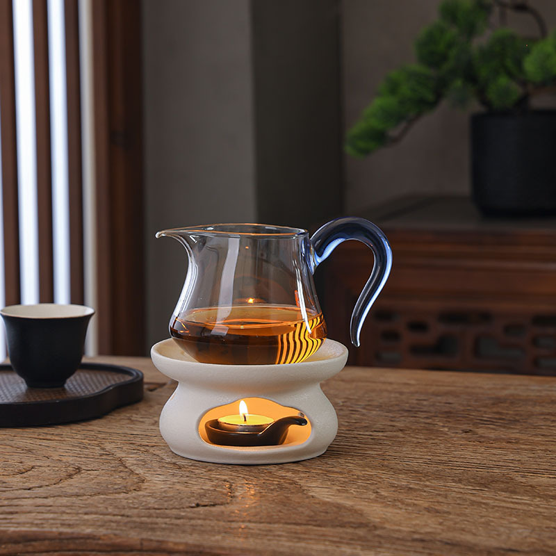 温茶炉雪花釉日式蜡烛加热底座香薰陶瓷温酒炉暖茶烤茶煮茶温茶器