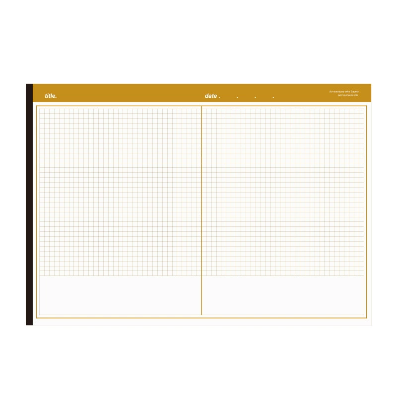B5 horizontal version Maillard's paper mixed and match Korean double-column sticky note book high-quality diary student notebook
