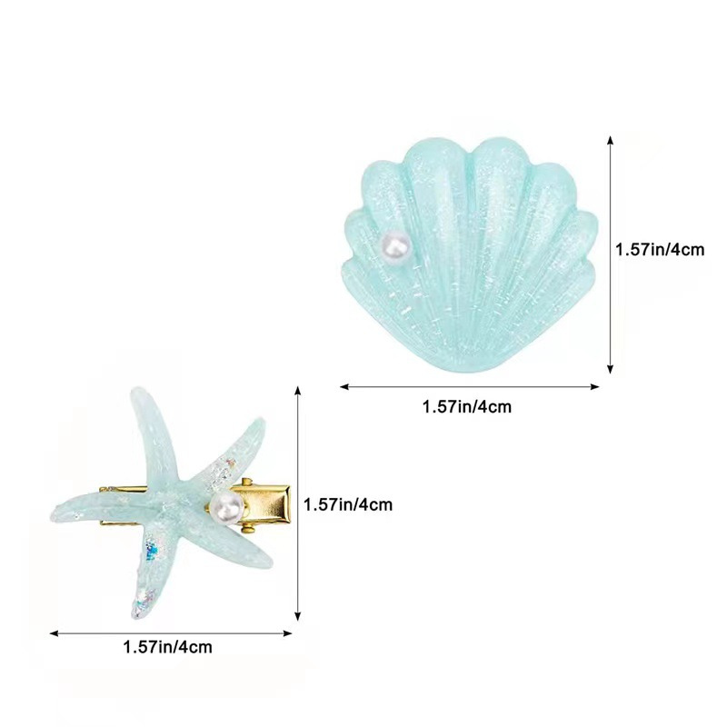 Haarclip sterrenbeeld parel schelpstijl vakantie ocean_voghion.com