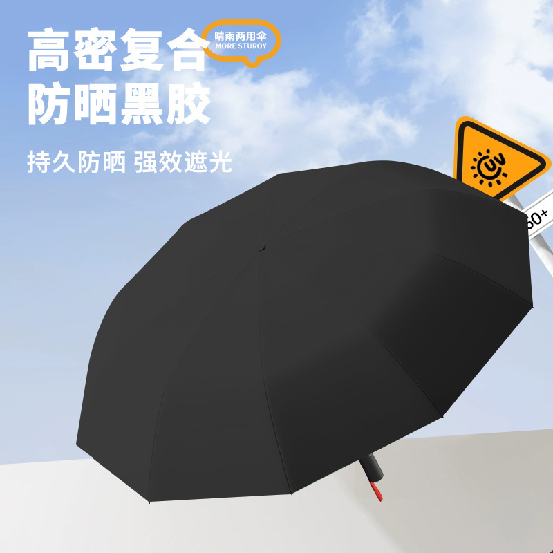 自动雨伞24骨大伞晴雨两用女遮阳伞学生加厚加大折叠伞防晒太阳伞|undefined