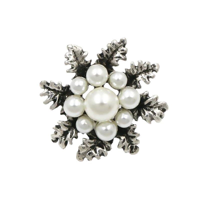 Kamelienblüten Brosche Mit Mini Perlen Für Damen Kleidung_voghion.com