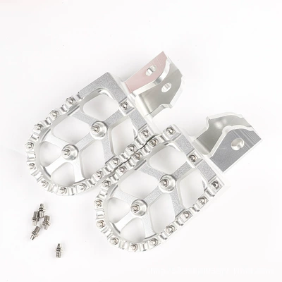 Pedals Aluminum Alloy Pedals – Motorcycle pedals - silver-pair