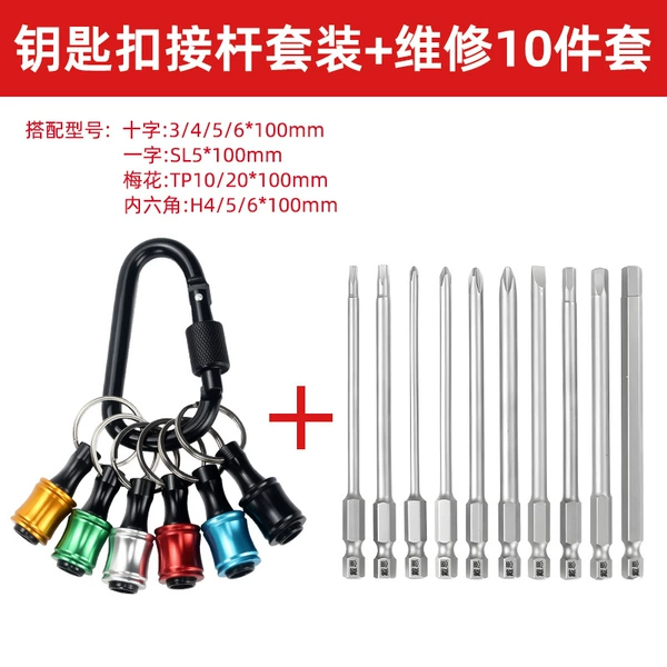 Keychain, set, 10 pieces