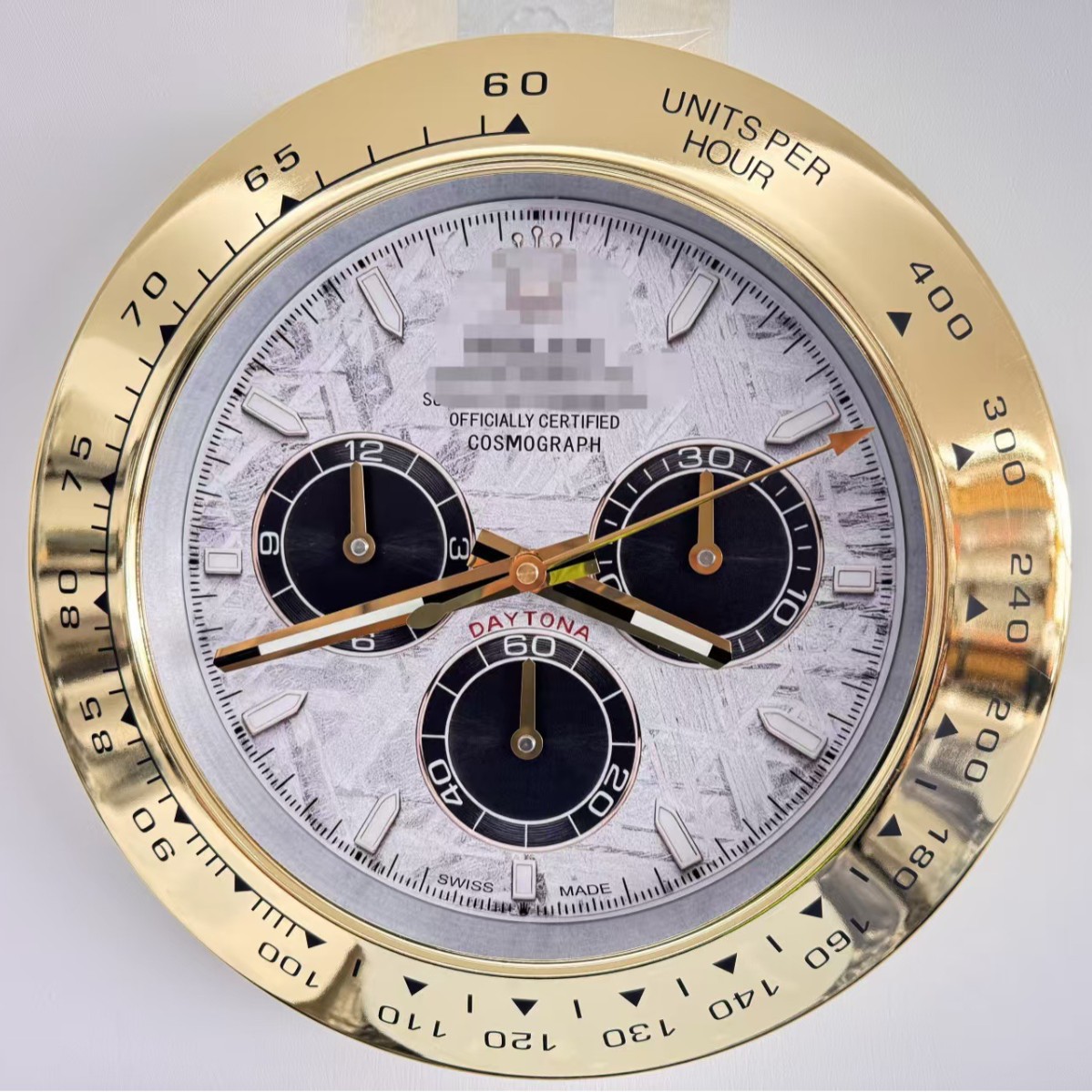 Wall Clock for Hall Room, Metal Luminous Battery-Operated Mirror Wall Clock, Daytona Submariner, Exclusively for Foreign Trade