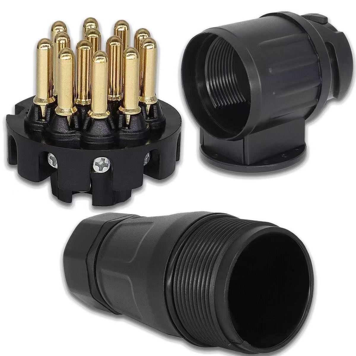 European-Style Vehicle 13-Pin 12-Volt Plug 13-Hole Trailer Signal Light Display