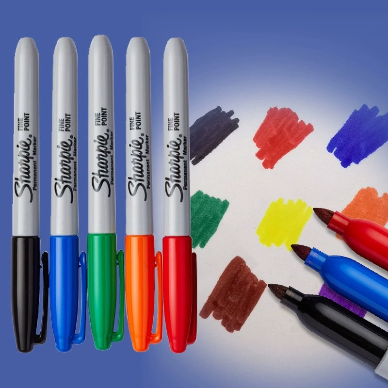 Американский маркер Sharpie30001 масляно-растворимый перманентный не выцветает без пыли лабораторный маркер