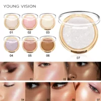 YOUNG VISION Трансграничная красота Макияж Подсветка Отделочная пластина Осветляющие Румяна Выпечка Пудра для торта 6 цветов Тонкая вспышка Подсветка Пудра