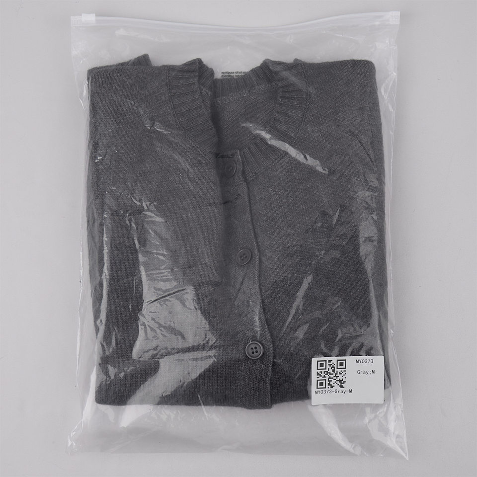 Áo cardigan len dệt kim cổ tròn dáng rộng phong cách Âu Mỹ — Màu vàng nhạt, Màu đỏ sẫm, Xanh ô liu, màu xám chi tiết 23