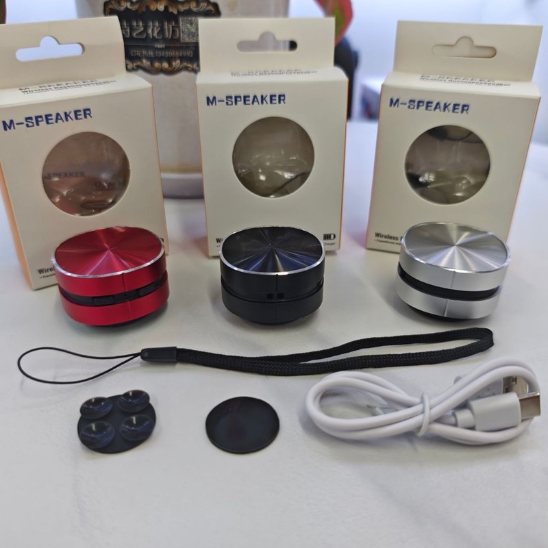 クロスボーダー共鳴ワイヤレス Bluetooth スピーカー屋外ポータブル金属ナノ吸盤クリエイティブギフト Bluetooth スピーカー|undefined