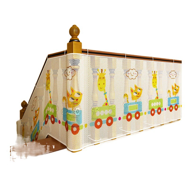 2 метра 3 метра толщиной страховочная веревка сетка для защиты балкона цветная печать детская Защитная сетка домашняя лестничная защитная сетка